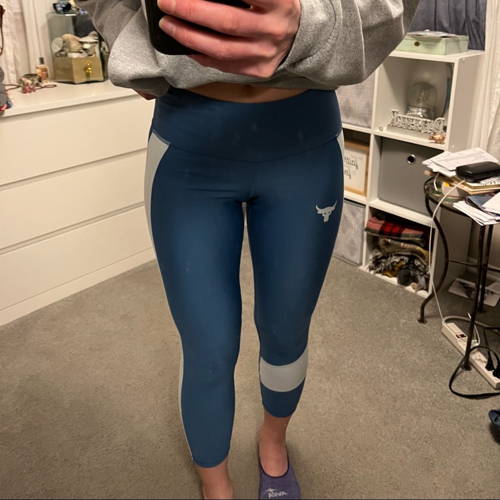 Under Armor Project Rock Ankle Leggings size Medium NWOT